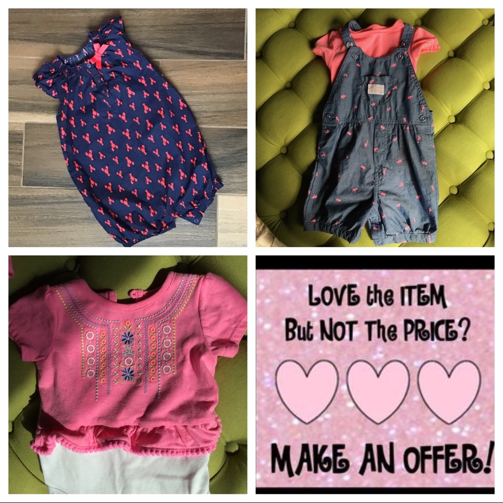 Bundled 18-Month Set: 2 Tops, Overalls and Jumper